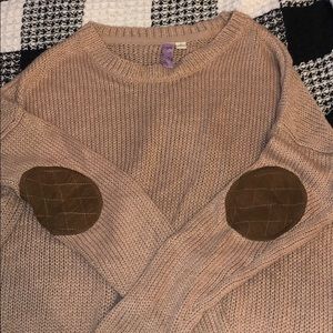 Francesca’s sweater w elbow pads